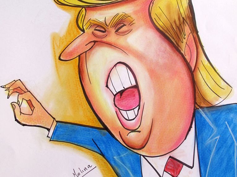 Resultado de imagen para Caricaturas de Trump
